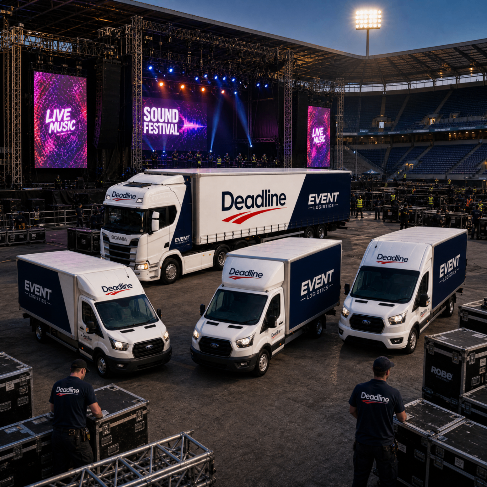 Deadline event logistics team